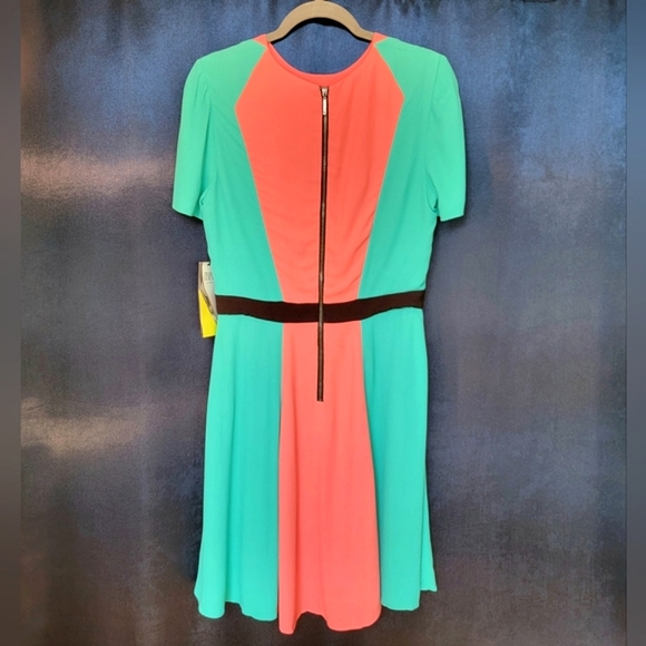 NWT Prabal Gurung for Target Color Block Short Sleeve Knee Length Dress size 10 - Picture 5 of 16